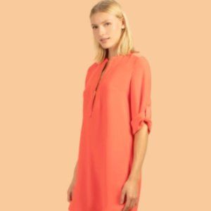 Trina Turk | Attractive Orange Midi Shirt Dress